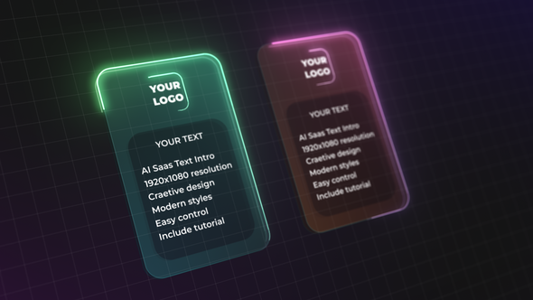 Videohive AI SaaS Text Intro | AE Video Displays template preview