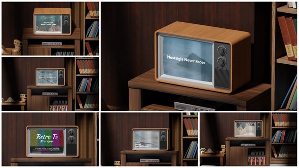Videohive Retro TV Mockup Product Promo template preview