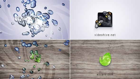 Videohive Clean Water Logo Reveal Logo Stings template preview