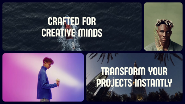 Videohive Stylish Modern Multiscreen Slideshow Openers template preview