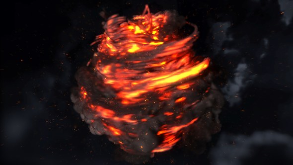 Videohive Magic Fire Reveal Logo Stings template preview