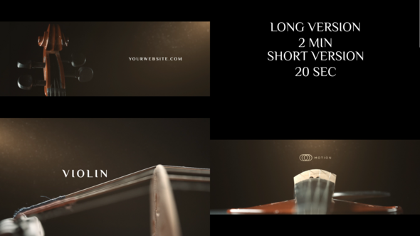Videohive Violin Project for After Effects Openers template preview