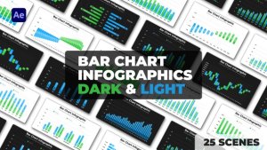 Videohive Bar Chart Infographics | Dark and Light Themes Infographics template preview