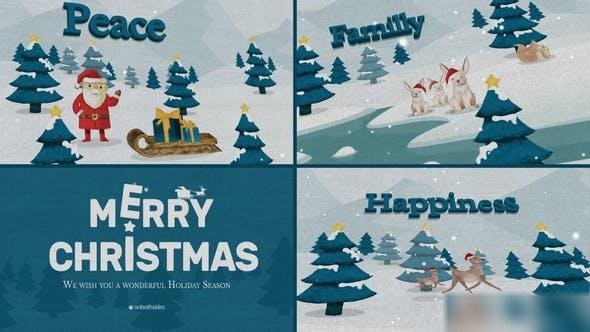 Videohive Christmas Wishes 48999613 Openers template preview