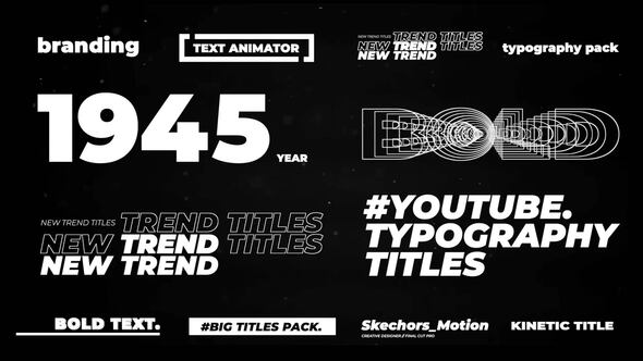 Videohive Modern Typography Titles | After Effects Titles template preview
