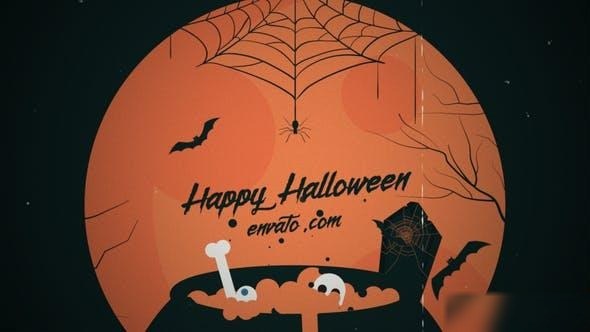 Videohive Halloween Opener 40100885 Logo Stings template preview