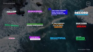 Videohive Minimal Titles 57818294 Titles template preview