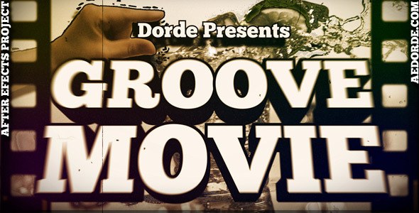 Videohive Groove Movie Video Displays template preview