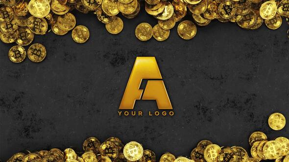 Videohive Bitcoin logo reveal 26933307 Logo Stings template preview
