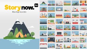 Videohive Story Now | Backgrounds Elements template preview