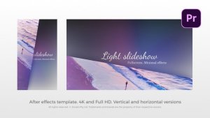 Photo Slideshow Clean Slideshow Premiere Pro template preview
