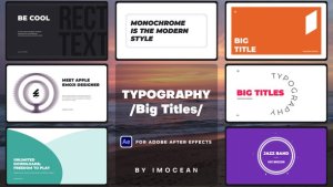Videohive Typography Big Titles Video Displays template preview