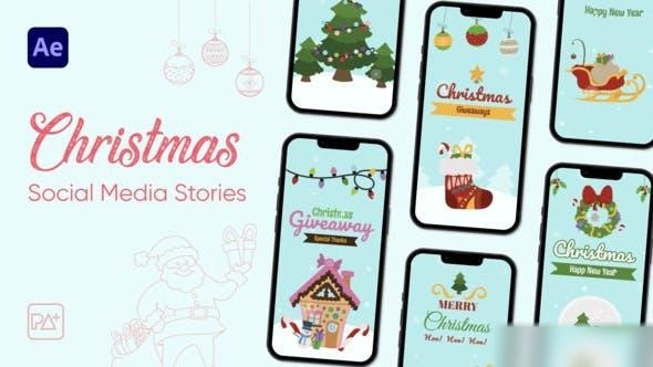 Videohive Christmas Stories For After Effects Openers template preview