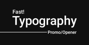 Videohive ZenX - Fast Typography Promo Openers template preview