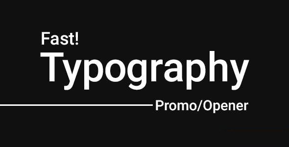 Videohive ZenX - Fast Typography Promo Openers template preview