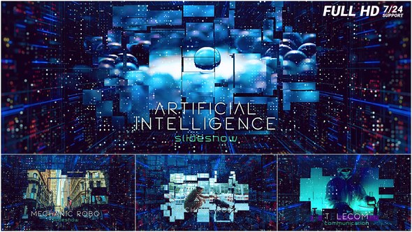 Videohive High Technology Slideshow 44543298 Video Displays template preview