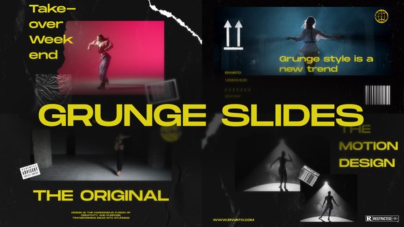Videohive Grunge Slides 59769147 Openers template preview