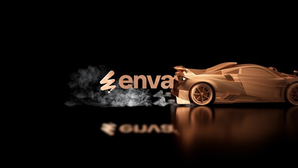 Videohive Wooden sports car logo Logo Stings template preview