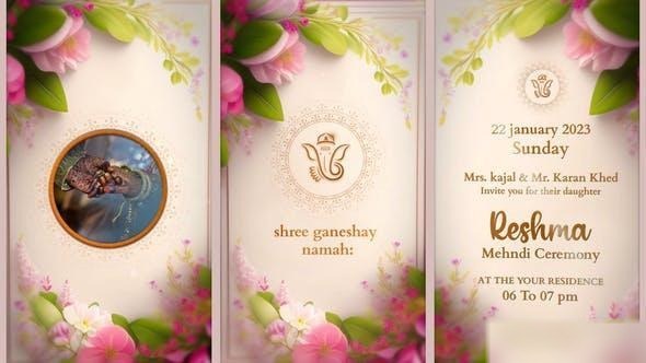 Videohive Indian Wedding Invitation After Effects 51149229