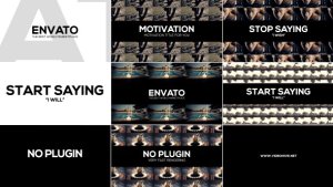Videohive Clean Motivation Title Video Displays template preview