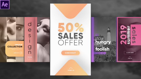 Videohive Instagram Unique Stories Elements template preview