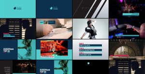 TV Channel Rebrand Video Displays template preview