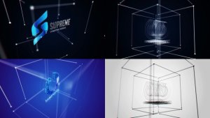 Videohive Cube Stroke Intro Logo Stings template preview