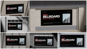Videohive Wall Billboard Mockup Product Promo template preview