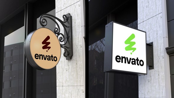 Videohive Mock Up Wall Sign 57923162 Openers template preview