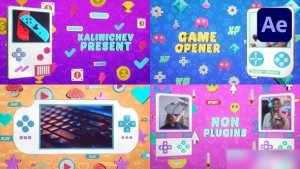 Videohive Gaming Pixel Opener Openers template preview
