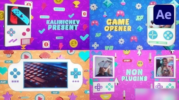 Videohive Gaming Pixel Opener Openers template preview