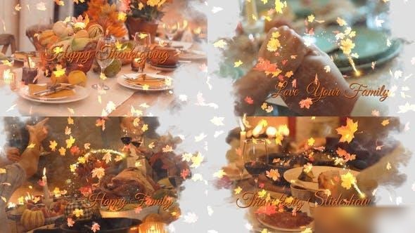 Videohive Thanksgiving Slideshow Openers template preview