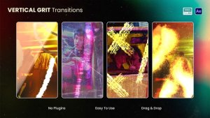 Videohive Vertical Grit Transitions Elements template preview