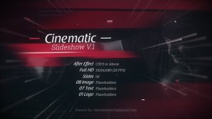 Videohive Cinematic Slideshow V.1 Video Displays template preview