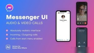 Videohive Messenger UI - Audio & Video Calls Elements template preview
