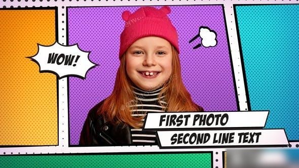 Videohive Comic Themed Kids And Teens Opener Openers template preview