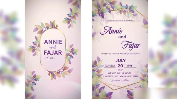 Videohive Save the date invitation card Elements template preview