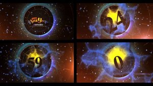 New Year Countdown Video Displays template preview