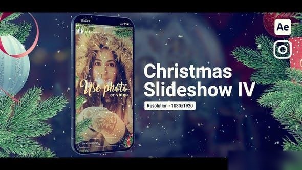 Videohive Christmas Slideshow Vertical 49719620 Openers template preview