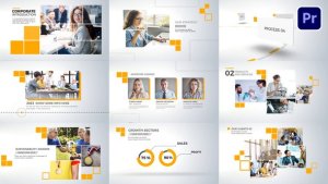 The Corporate Premiere Pro template preview