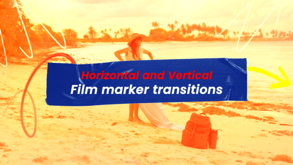 Videohive Film Marker Transitions Elements template preview