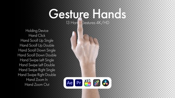 Videohive Gestures Hands Elements template preview