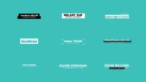 Videohive Minimal Lower Thirds | AE 51430845 Elements template preview