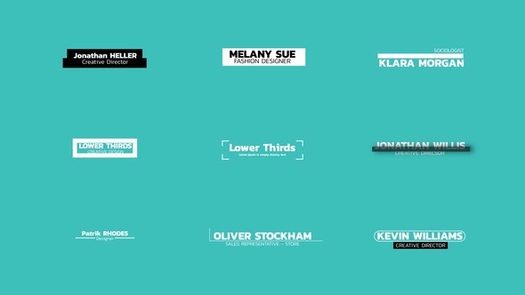 Videohive Minimal Lower Thirds | AE 51430845 Elements template preview