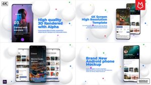 Videohive App Presentation | Android Phone Mockup Product Promo template preview