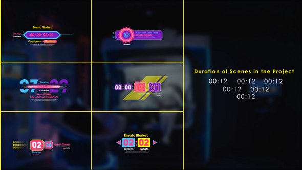 Videohive Digital Countdown Numbers & Timer Toolkit Elements template preview