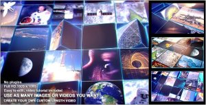 Videohive Mosaic Block Reveal - Tech Video Displays template preview
