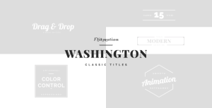 Classic Minimal Titles Video Displays template preview