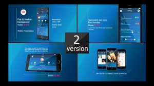 Phone 6 UI Presentation Video Displays template preview