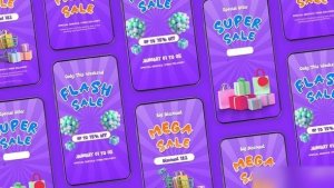Videohive Flash Sale Instagram Story Product Promo template preview